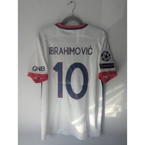 PSG Ibrahimovic 2015/16 Away Jersey Large UCL Fully Patched